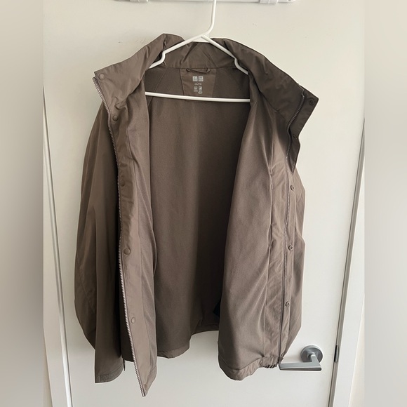 Uniqlo Stand Collar Jacket XXL Khaki/Beige - Picture 3 of 3